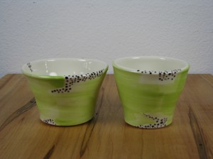 My husband and I love to share a bottle of wine while preparing dinner.  With these mise en place bowls, cooking becomes an even more festive enterprise.